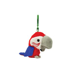 Scarlet Macaw Plush Keychain