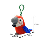 Scarlet Macaw Plush Keychain