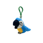 Blue And Yellow Macaw Plush Keychain