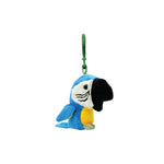 Blue And Yellow Macaw Plush Keychain
