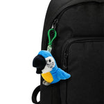 Blue And Yellow Macaw Plush Keychain
