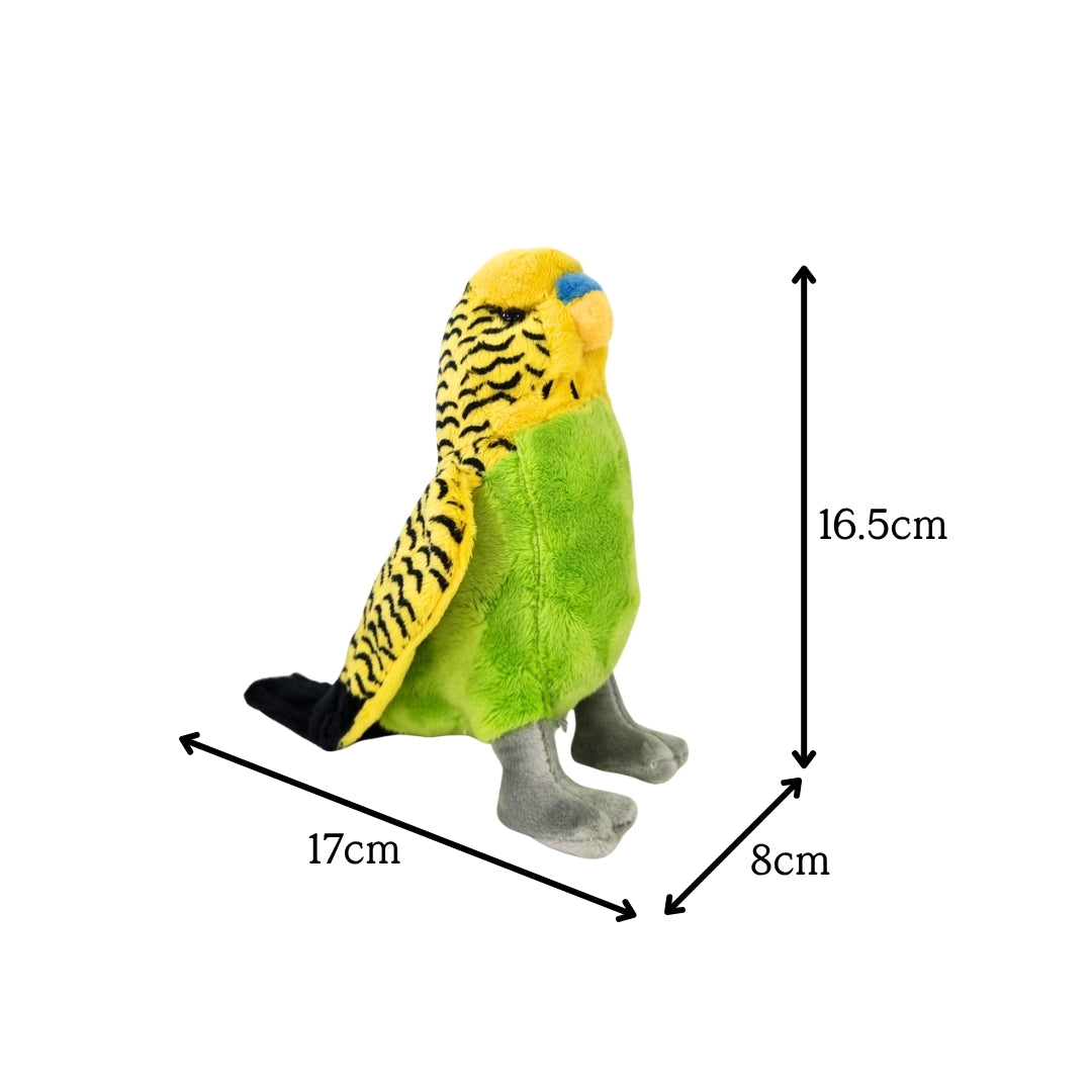 Yellow Budgie Beanie Plush