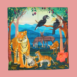 Tiger and Hornbill Bandana Scarf
