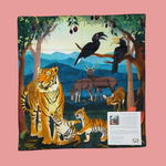 Tiger and Hornbill Bandana Scarf