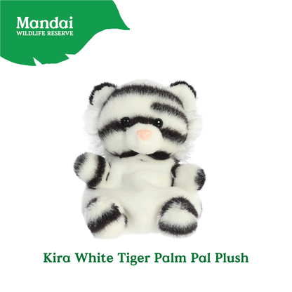Adorable Tiger W Tiger Lion Cheetah Monkey Elephant Giraffe Beanie Plush Toy Palm Pal MANDAI WILDLIFE RESERVE