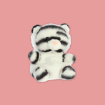 Kira White Tiger Palm Pal Plush 5"