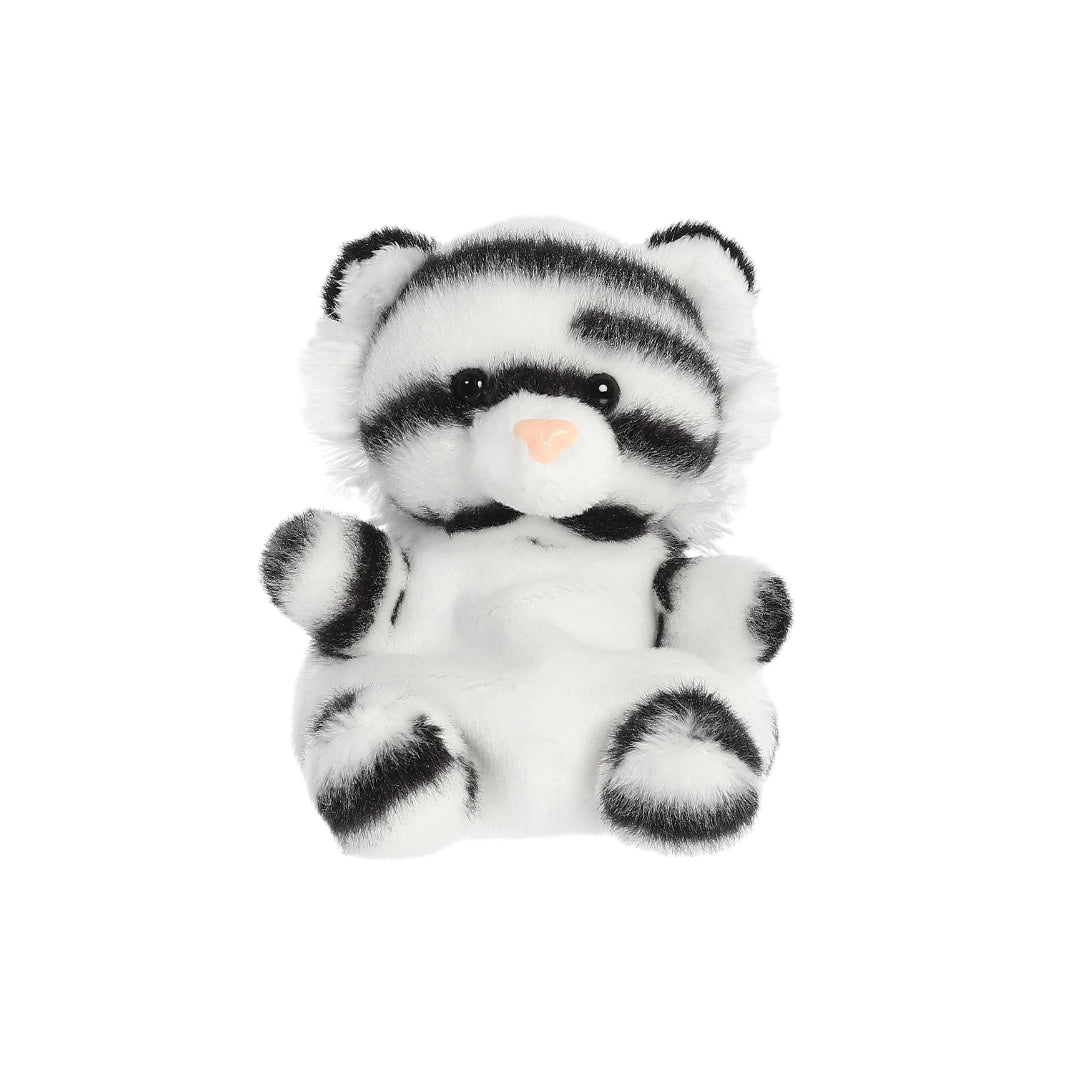 Kira White Tiger Palm Pal Plush 5"