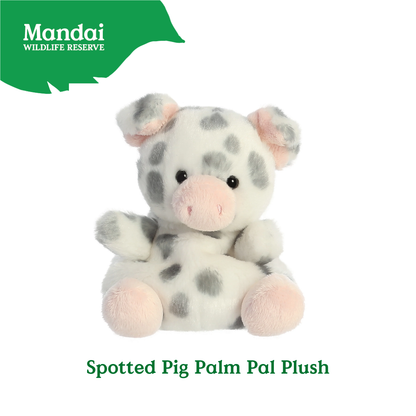 Adorable Animal Spotted Pig Hamster Guinea Pig Pony Bunnies Palm Pal Plush MANDAI WILDLIFE RESERVE