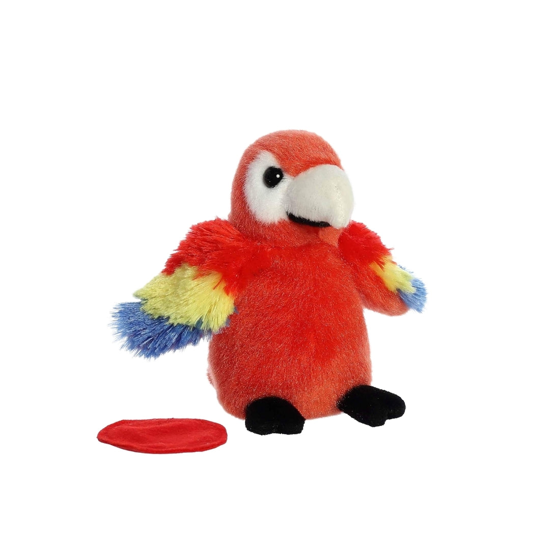 Scarlet Macaw Shoulderkins Plush 4.5"