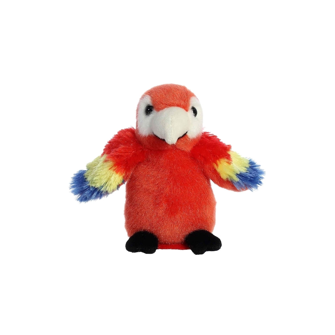Scarlet Macaw Shoulderkins Plush 4.5"
