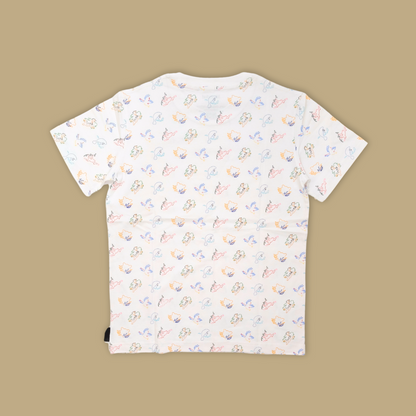 Outline All-Over Print Adult T-Shirt  MANDAI WILDLIFE RESERVE