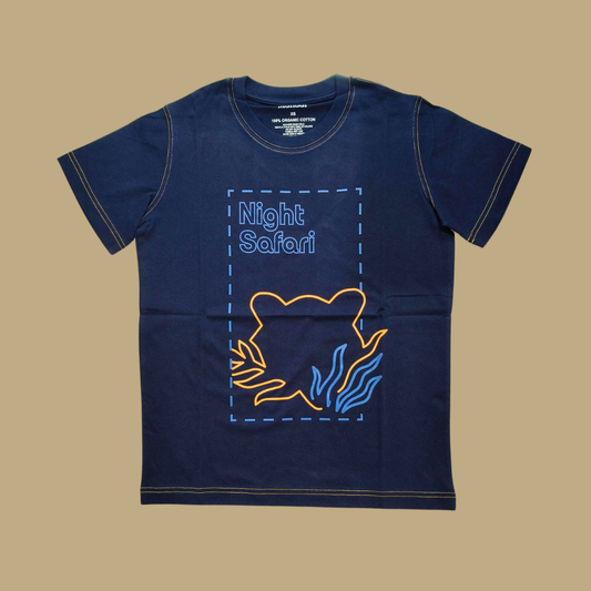 Night Safari Outline Adult T-Shirt