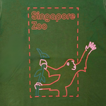 Singapore Zoo Outline Adult T-Shirt