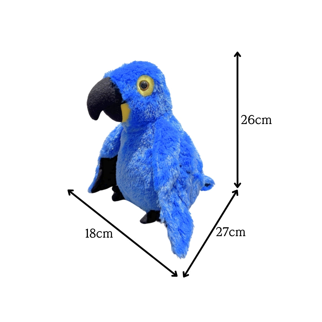 Hycinth Macaw With Egg Plush 11"