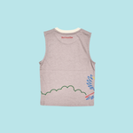 Bird Paradise Outline Kids Sleeveless Tank Top