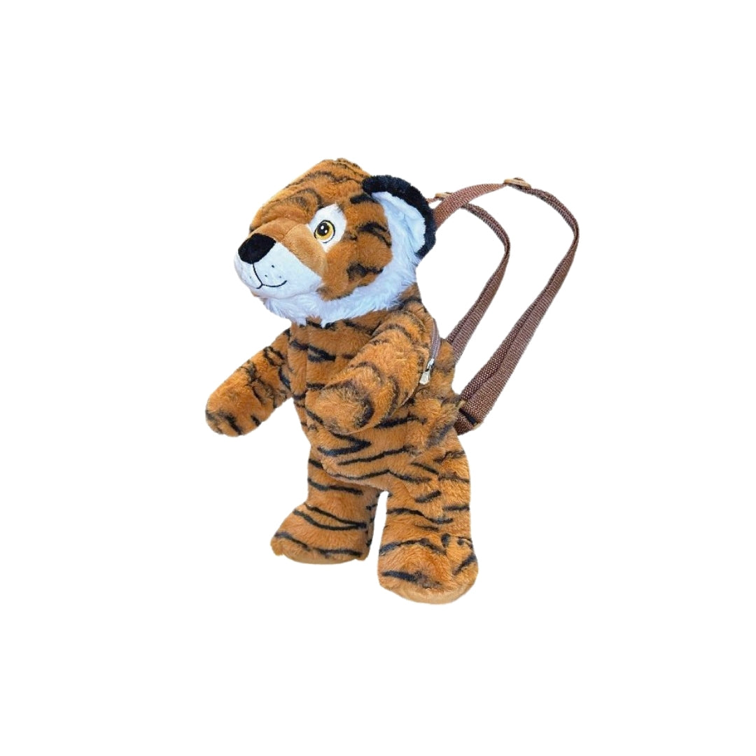 Eco Malayan Tiger Plush Backpack 14"