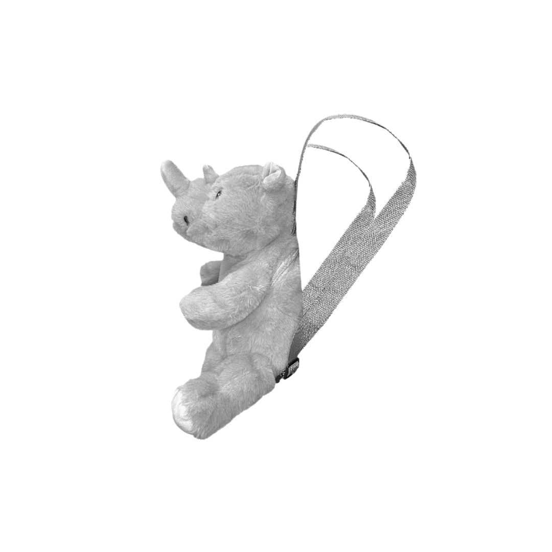 Eco Rhino Plush Backpack 14"