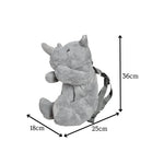 Eco Rhino Plush Backpack 14"
