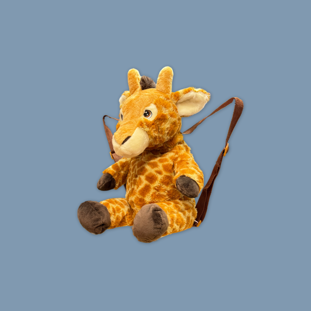 Eco Giraffe Plush Backpack 14"