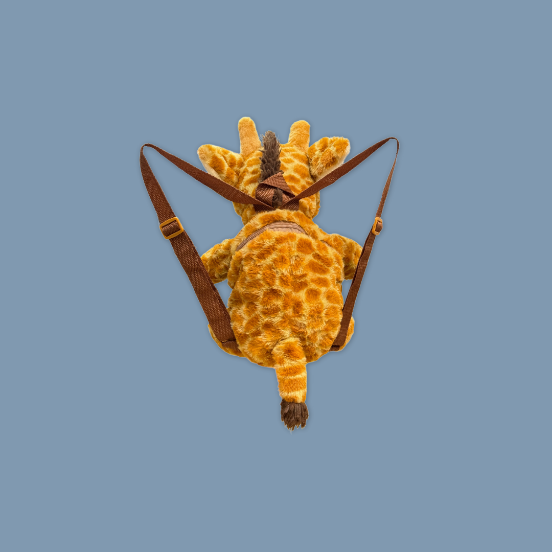 Eco Giraffe Plush Backpack 14"