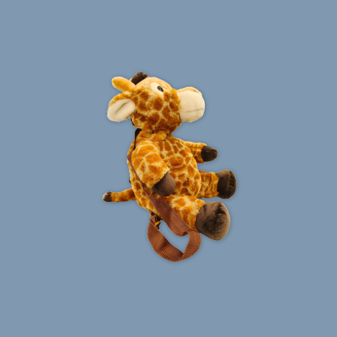 Eco Giraffe Plush Backpack 14"