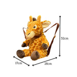 Eco Giraffe Plush Backpack 14"