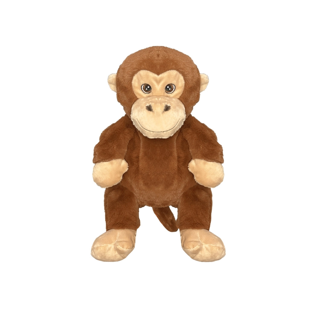 Eco Monkey Plush Backpack 14"