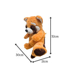 Eco Red Panda Plush Backpack 14"