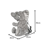 Eco Elephant Plush Backpack 14"