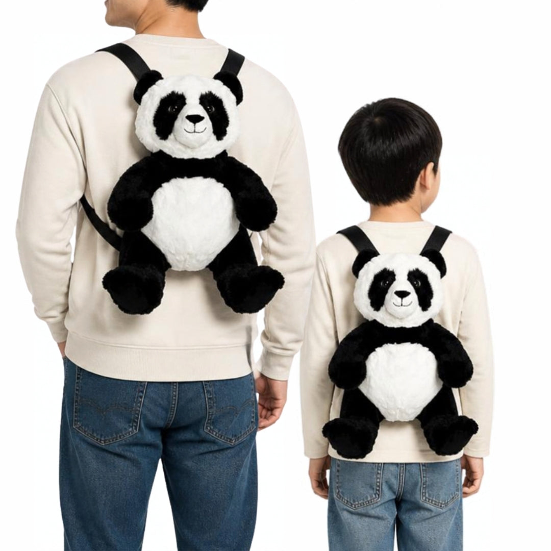 Eco Panda Plush Backpack 14"