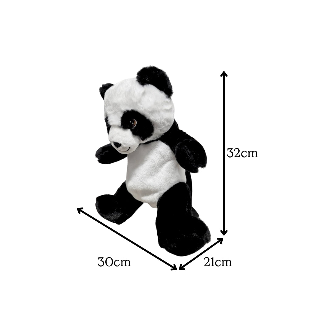 Eco Panda Plush Backpack 14"