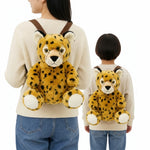 Eco Leopard Plush Backpack 14"