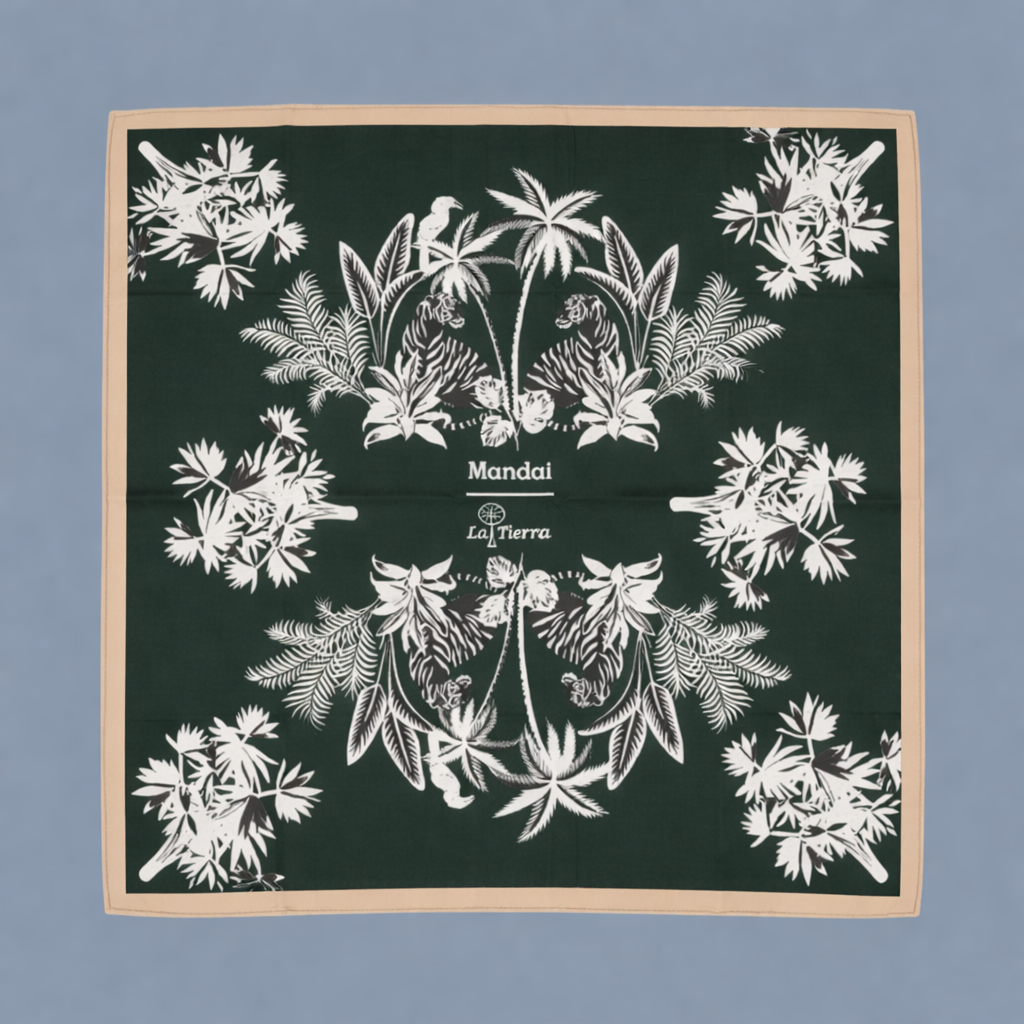 White Tiger and Hornbill Scarf