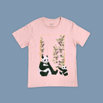 Panda and Baby Adult T-Shirt