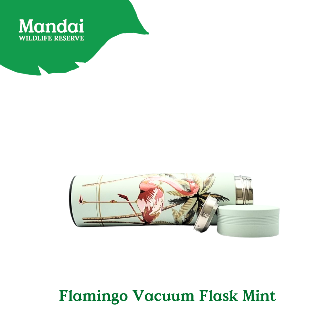 Exclusive WLS Animal Vacuum Flask – Cheetah Jaguar Zebra Flamingo Hornbill MANDAI WILDLIFE RESERVE