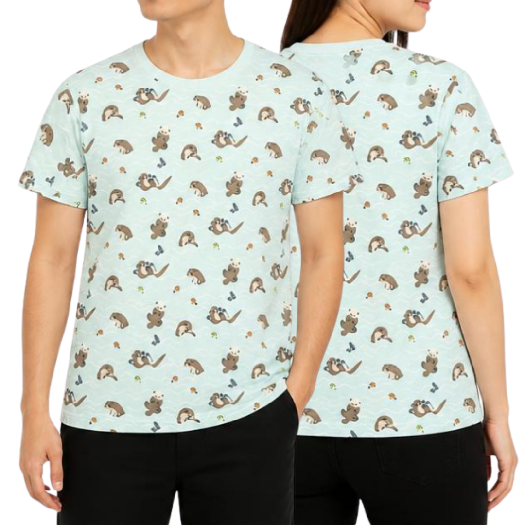Otter All-Over Print Adult T- Shirt
