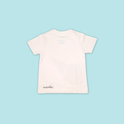 Doodle Series Kids Unisex Otter with Lobster Short Sleeve Top - MANDAI WILDLIFE RESERVE