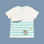 Panda And Friends Tripe Adult T-Shirt