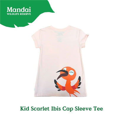 Panda and Friends Kids Scarlet Ibis Short Sleeve Tshirt A River Wonders Exclusive Experience MANDAI WILDIFE RESERVE