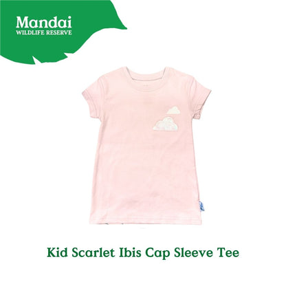 Panda and Friends Kids Scarlet Ibis Short Sleeve Tshirt A River Wonders Exclusive Experience MANDAI WILDIFE RESERVE