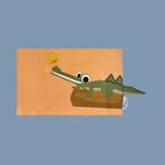 Panda And Friends Gharial With Butterfly Kids T-Shirt