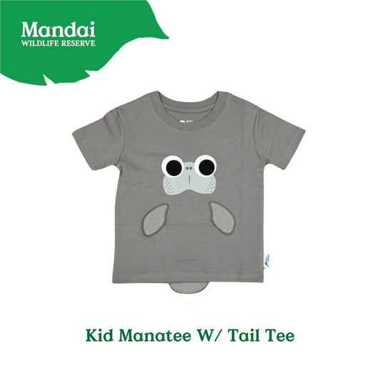 Panda and Friends Kids Manatee with Tail Tshirt A River Wonders Exclusive Experience MANDAI WILDLIFE RESERVE