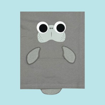 Panda and Friends Kids Manatee with Tail Tshirt - MANDAI WILDLIFE RESERVE