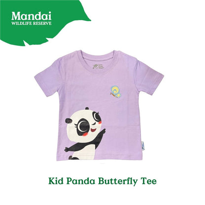 Panda and Friends Kids  Panda Butterfly Tshirt A River Wonders Exclusive Experience MANDAI WILDLIFE RESERVE