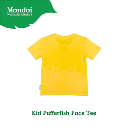 Panda and Friends Kids Pufferfish Face Tshirt A River Wonders Exclusive Experience MANDAI WILDLIFE RESERVE