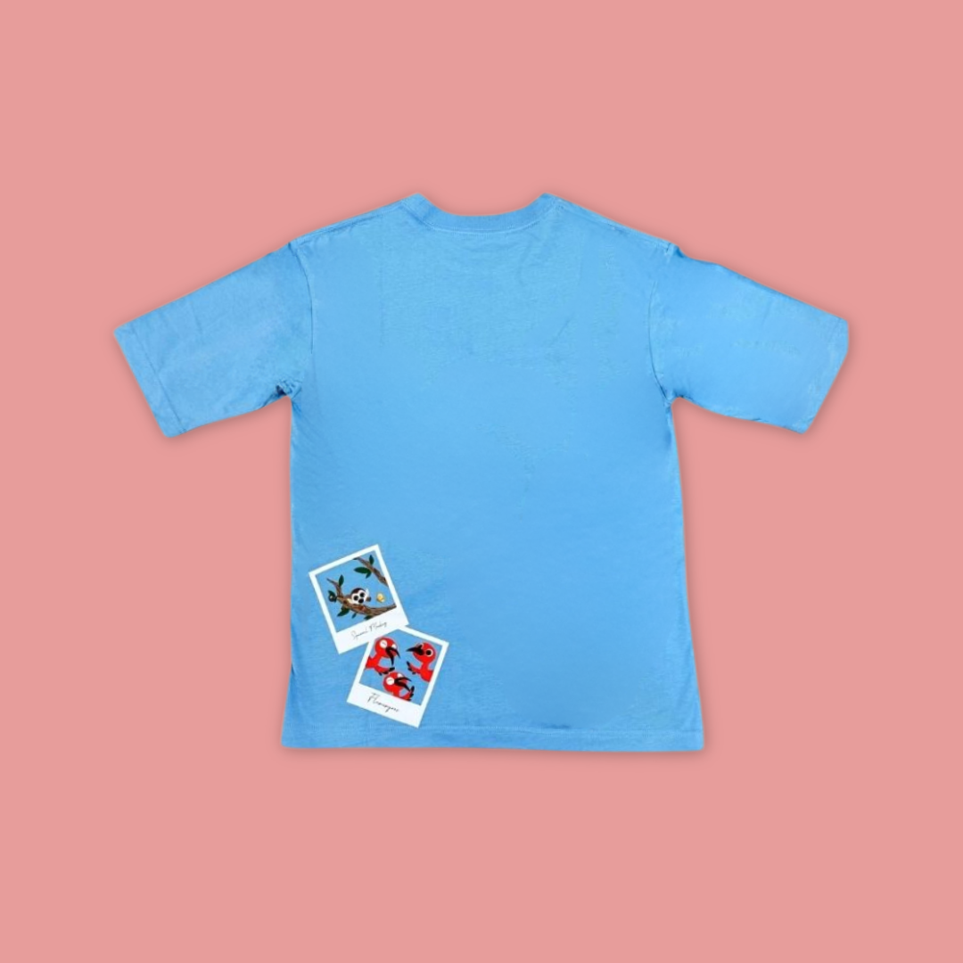 Panda And Friends Photo Adult T-Shirt