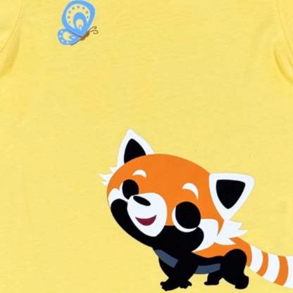 Panda and Friends Adults Red Panda and Baby Tshirt - MANDAI WILDIFE RESERVE
