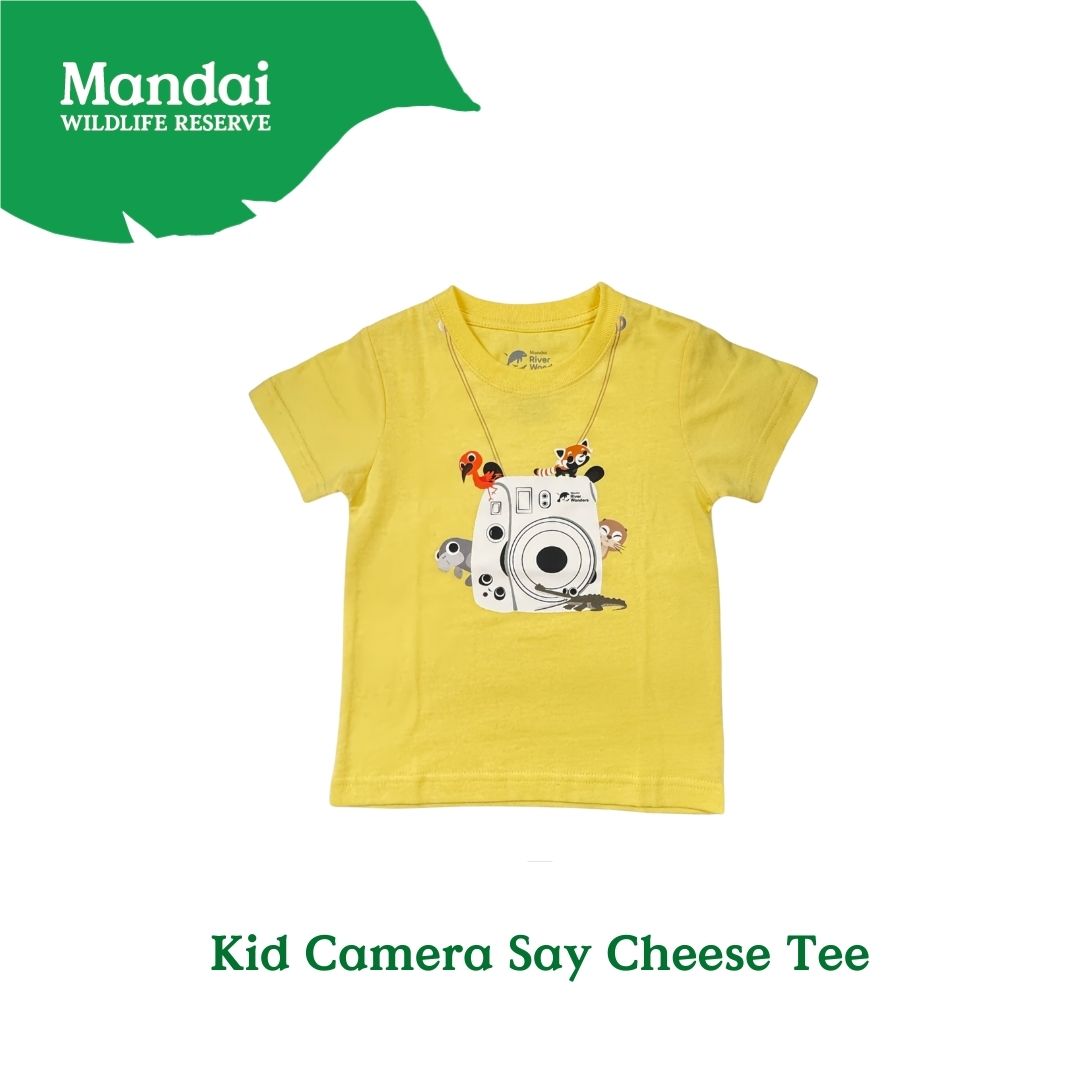 Panda and Friends Kids Camera Say Cheese Tshirt A River Wonders Exclusive Experience MANDAI WILDLIFE RESERVE