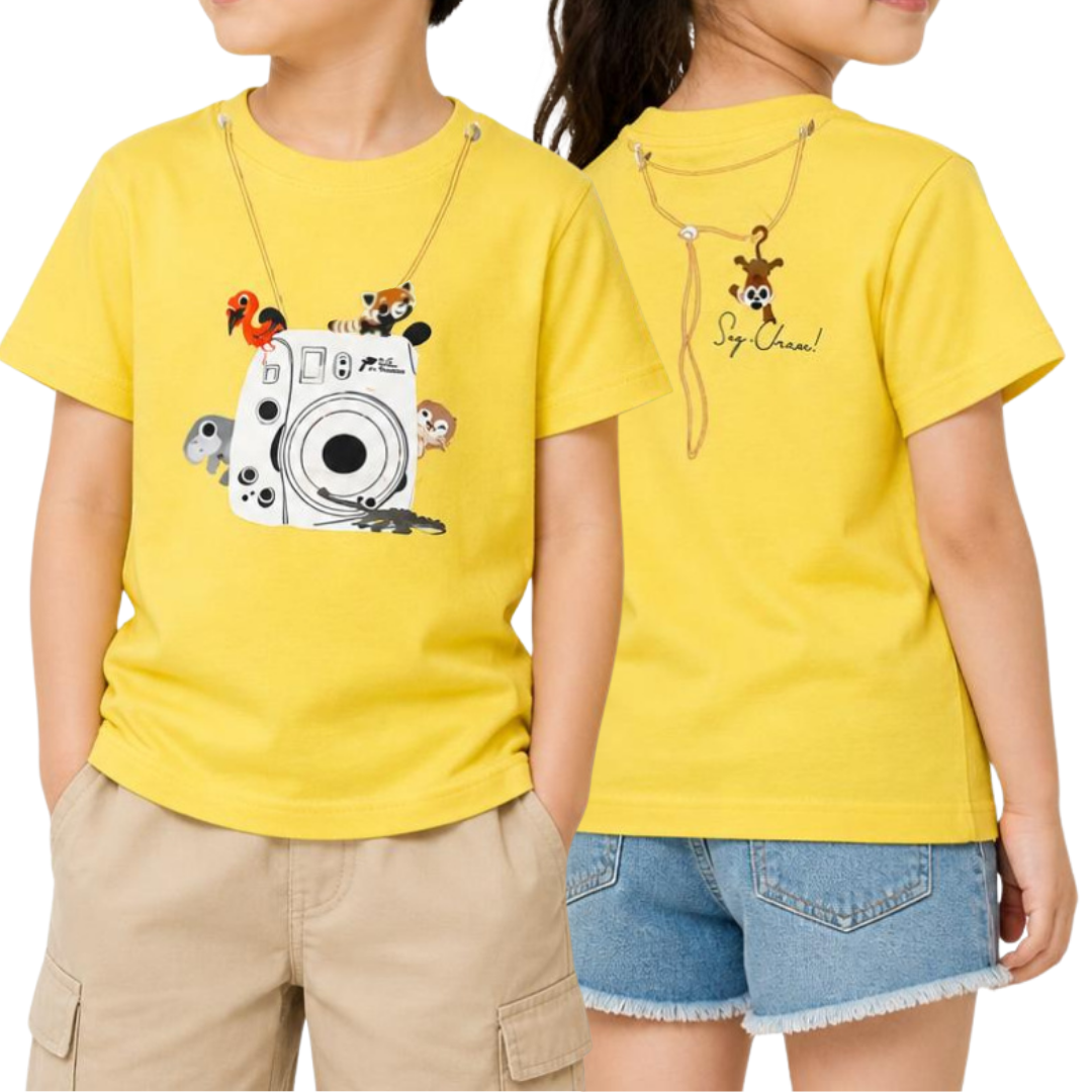 Panda And Friends Camera Say Cheese Kids T-Shirt