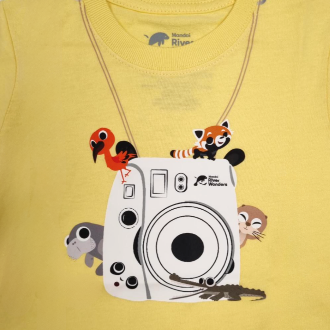 Panda And Friends Camera Say Cheese Kids T-Shirt
